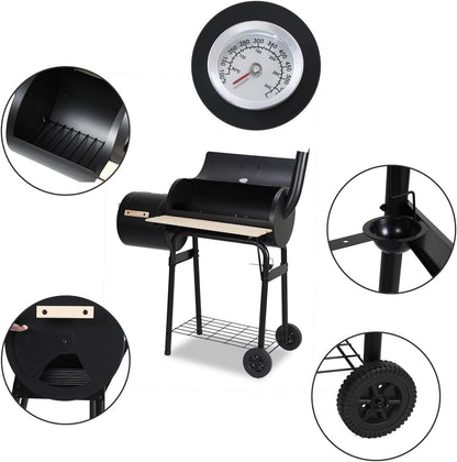 Hebitod Charcoal Grill with Shelves XXL