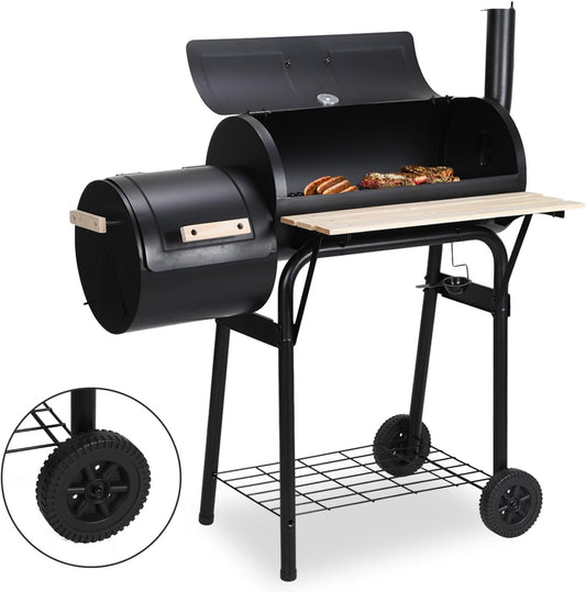 Hebitod Charcoal Grill with Shelves XXL