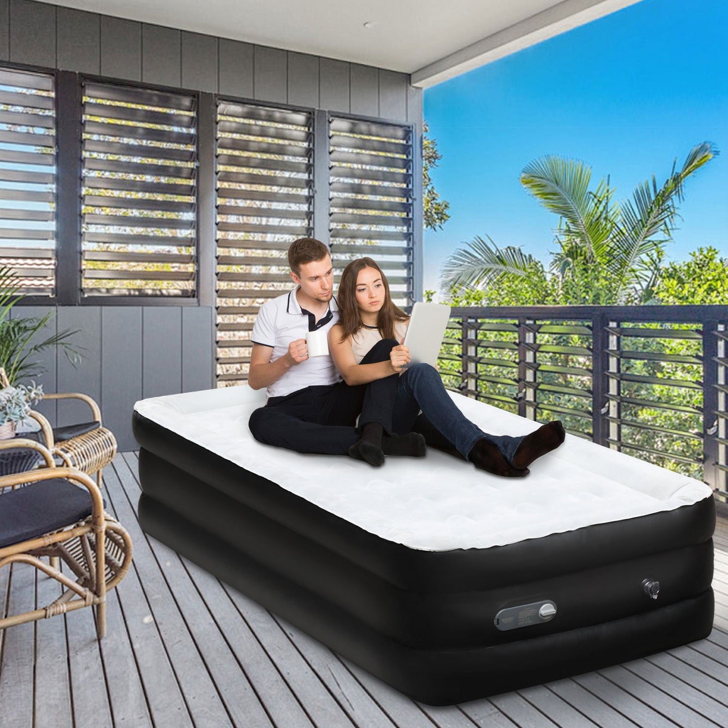 Hebitod Air Bed Inflatable Mattress Self-Inflation