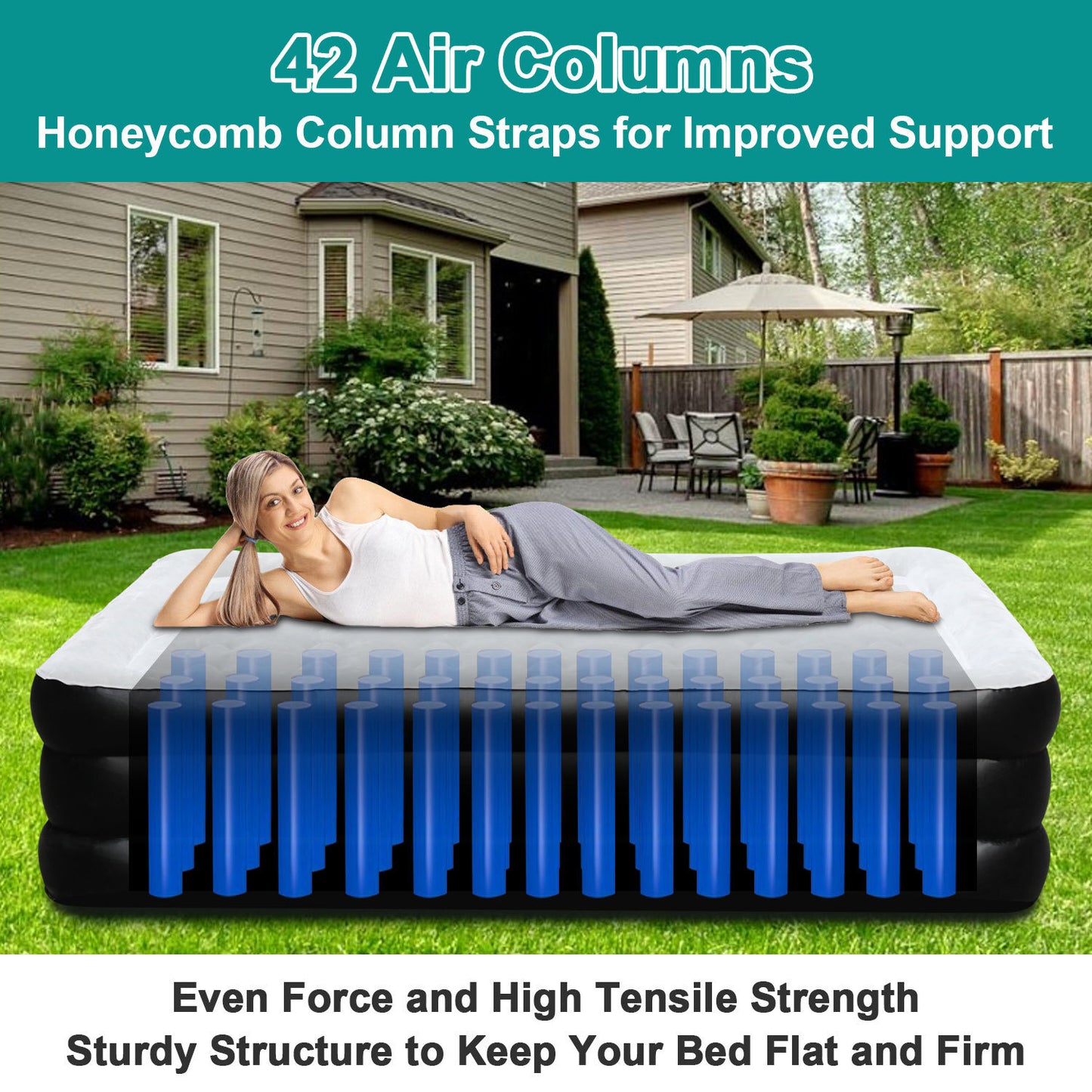 Hebitod Air Bed Inflatable Mattress Self-Inflation
