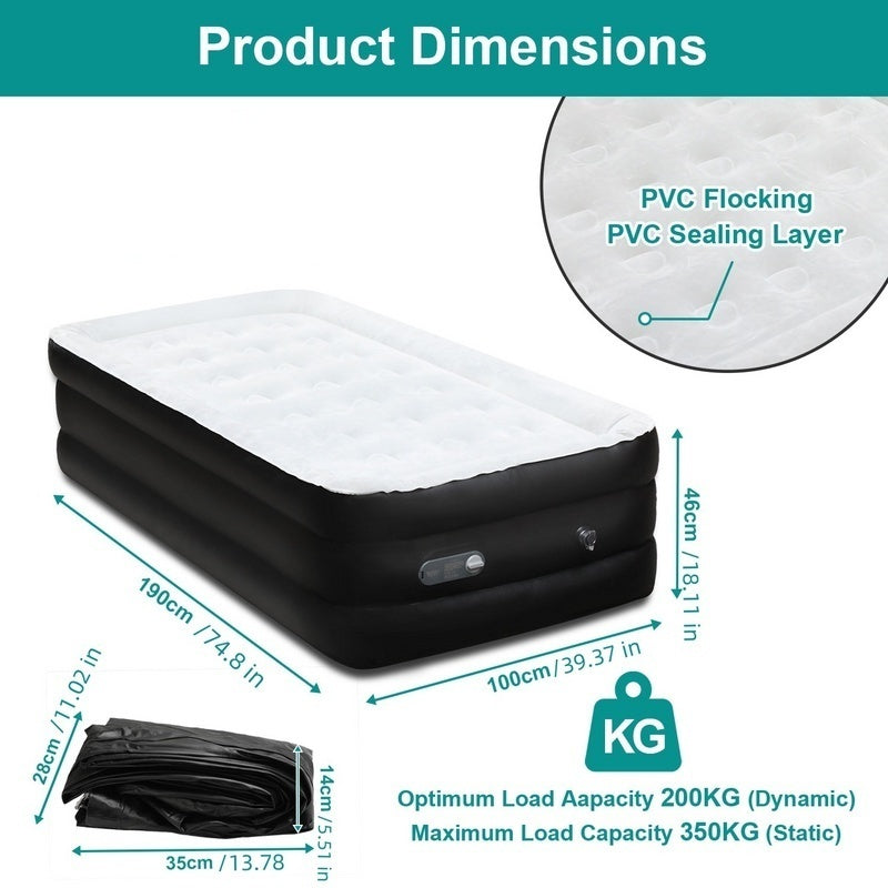 Hebitod Air Bed Inflatable Mattress Self-Inflation