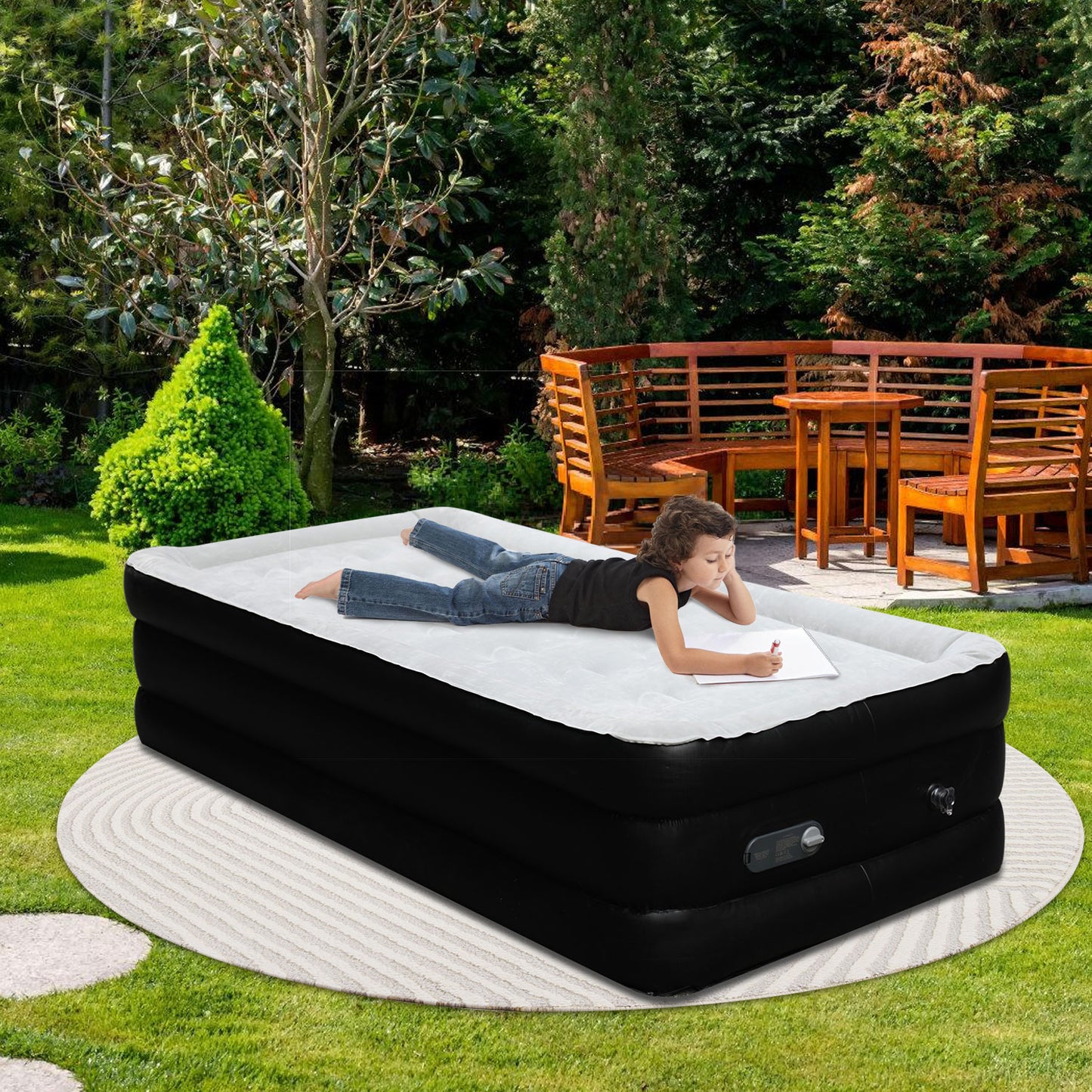 Hebitod Air Bed Inflatable Mattress Self-Inflation