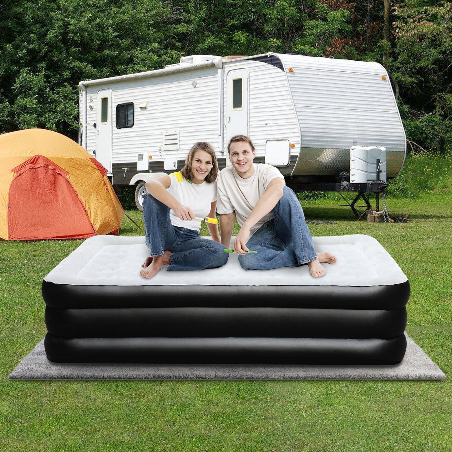 Hebitod Air Bed Inflatable Mattress Self-Inflation