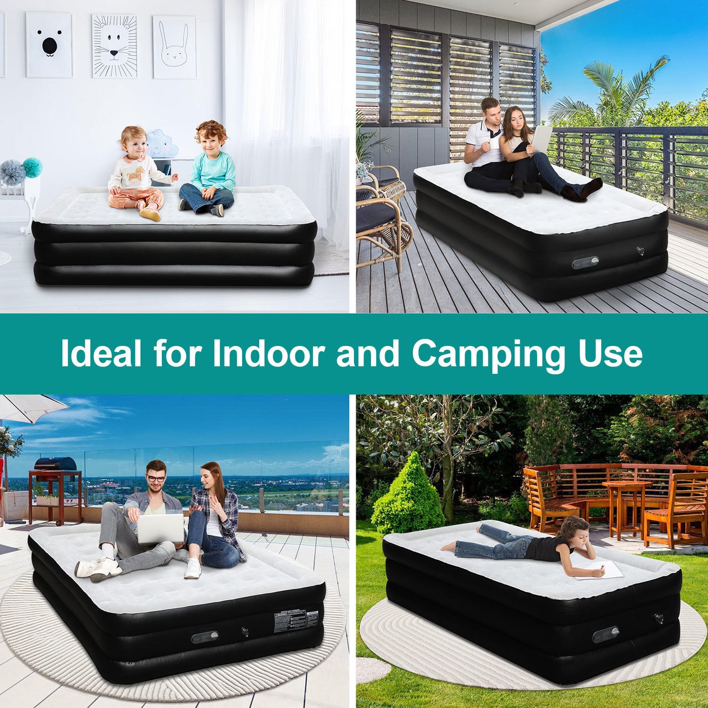 Hebitod Air Bed Inflatable Mattress Self-Inflation