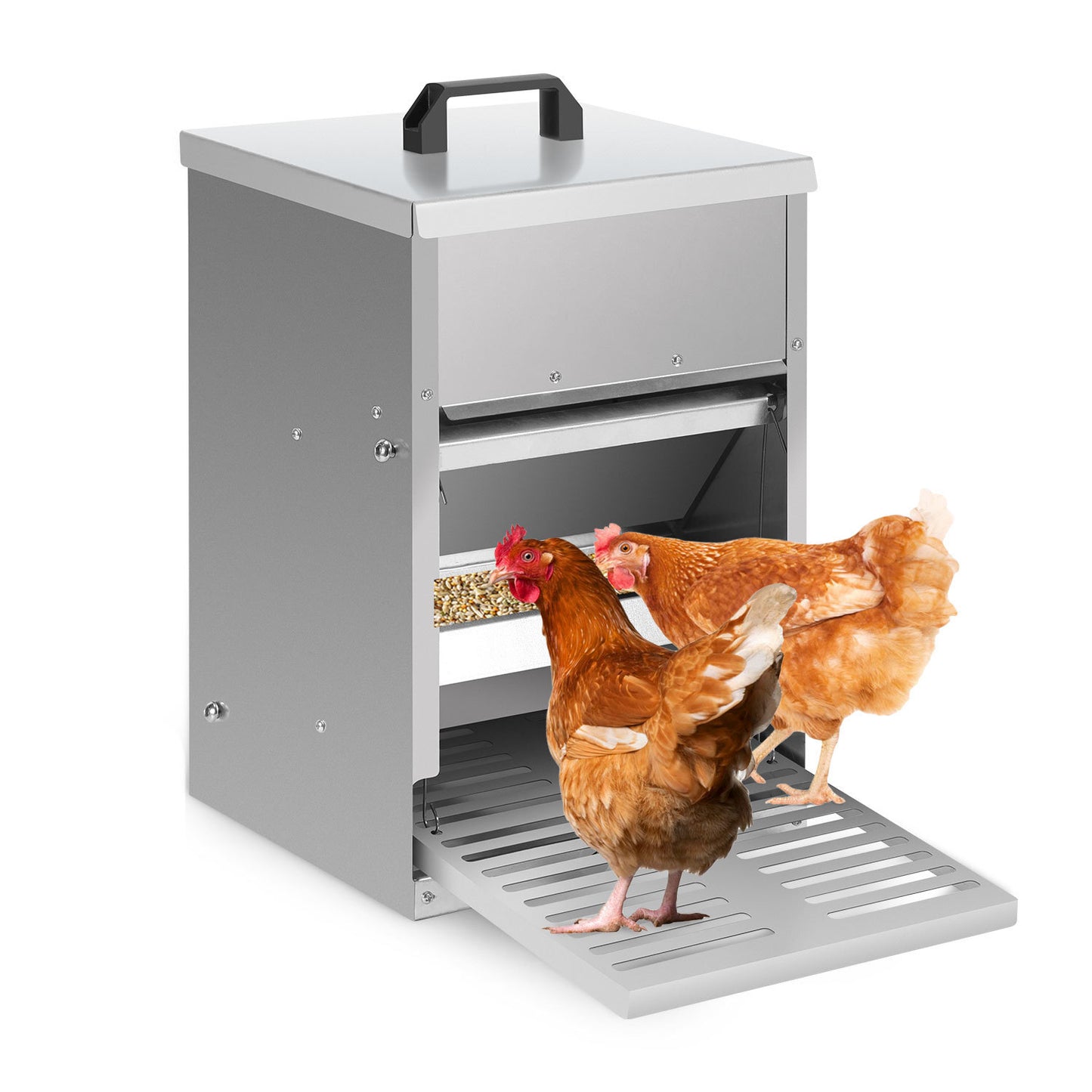 Hebitod Automatic Chicken Feeder Galvanised steel 5kg