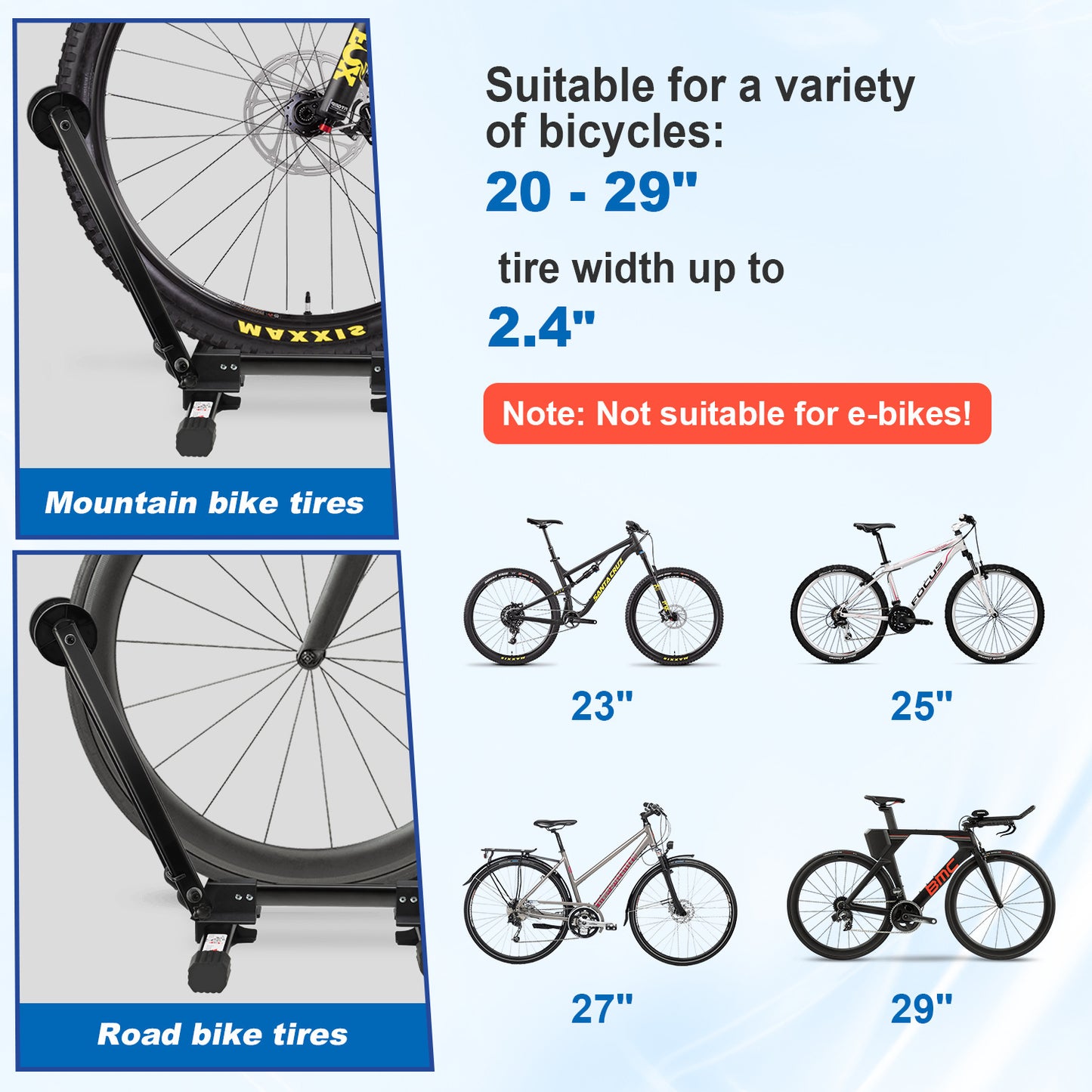Hebitod Bike Stand Foldable for 20-29 Inch Bikes