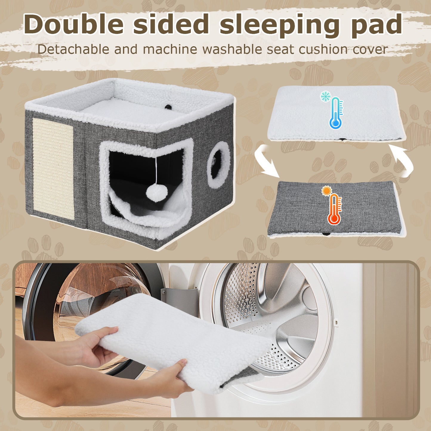 Hebitod Cat House Foldable 41x41x31cm