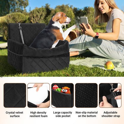 Hebitod Dog Car Seat Pet Seat Memory Foam