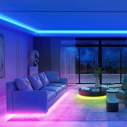 Hebitod LED Strip Neon Strip RGBIC 3m with Remote Control, APP