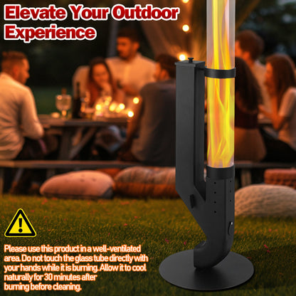Hebitod Outdoor Pellet Heater for Patio Heater Fire Tube Stainless Steel