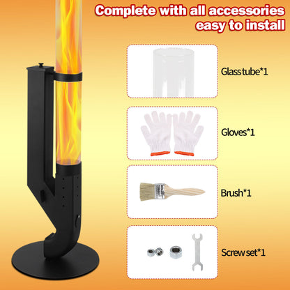 Hebitod Outdoor Pellet Heater for Patio Heater Fire Tube Stainless Steel