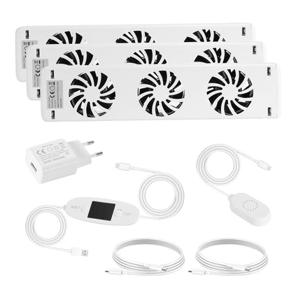 Hebitod Radiator Fan Radiator Booster 3 Fans