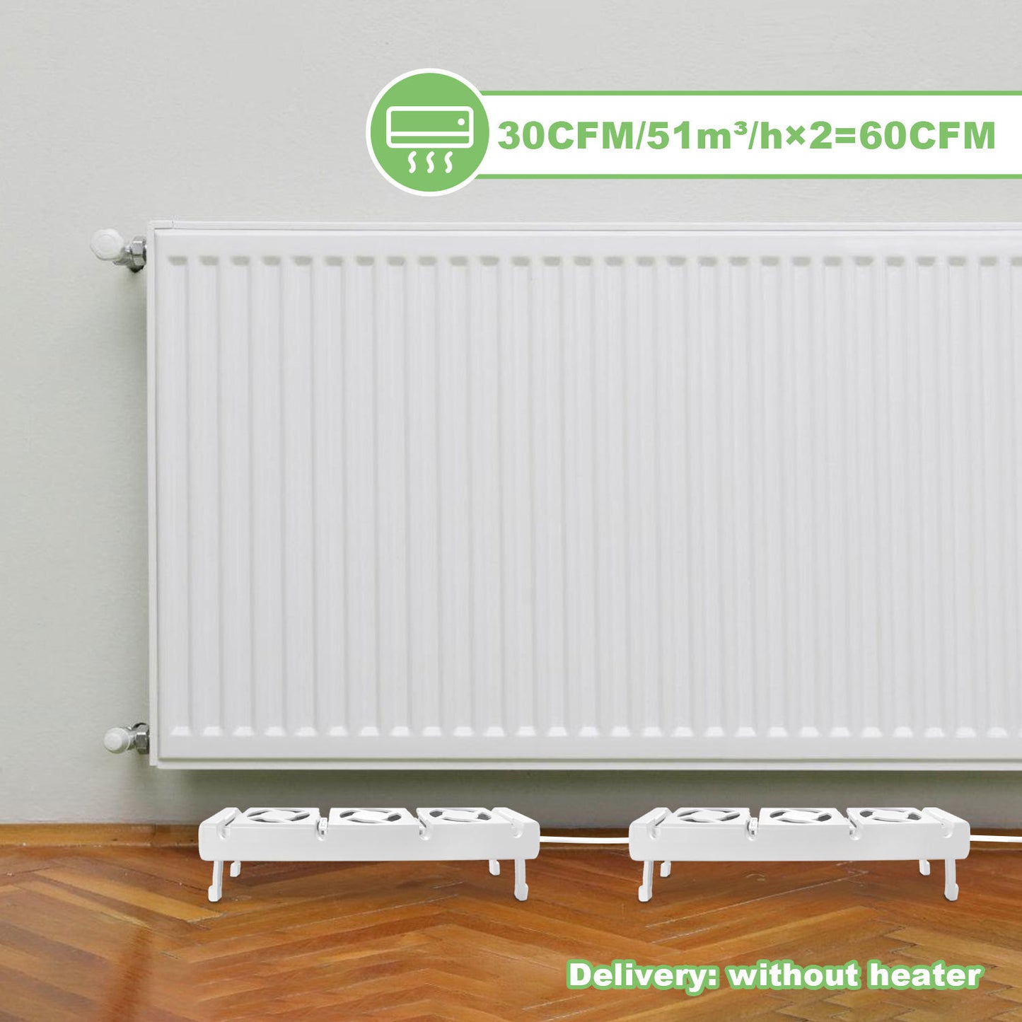 Hebitod Radiator Fan Radiator Booster 3 Fans