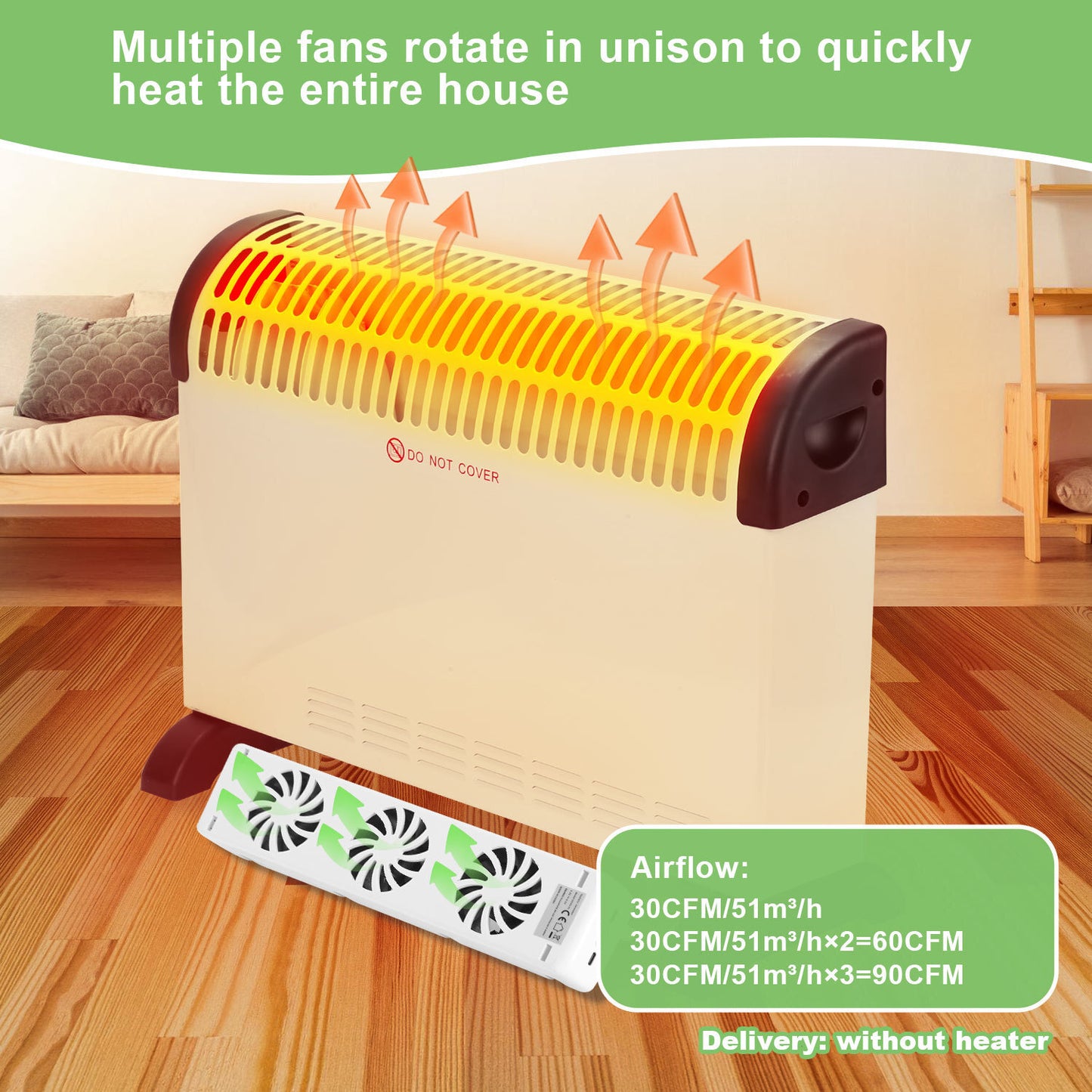 Hebitod Radiator Fan Radiator Booster 3 Fans