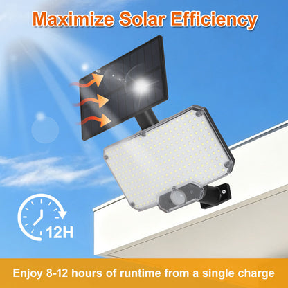 Hebitod Solar Security Light Outdoor Motion Sensor 2 Pack