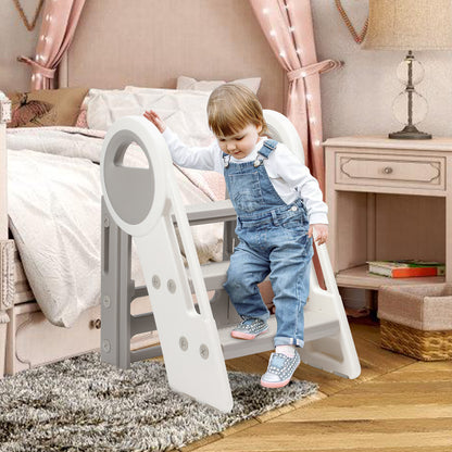 Hebitod Step Stool for Kids 3 Step Adjustable with Handles